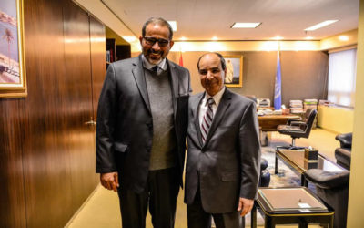 عارف النايض يجتمع مع رئيس المندوبية الدائمة لدولة ليبيا في الأمم المتحدة