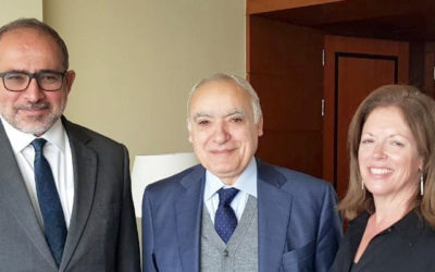 Nayed Holds an Important Meeting in Cairo with Ghassan Salameh and Stephanie Williams
