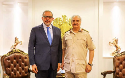 Nayed Discusses with Haftar Ways to Build the Libyan State and Stop the Fighting in Tripoli
