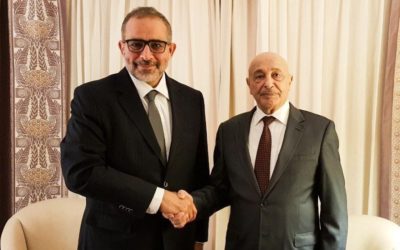 Nayed Meets with Aguila Saleh and Affirms Libyan Council’s Support for the Roadmap and Dates Produced by Paris conference
