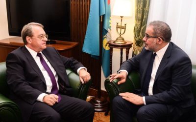Nayed Discusses with Bogdanov the Humanitarian Situation in Tripoli and Ways to Support the Efforts of the UN Mission