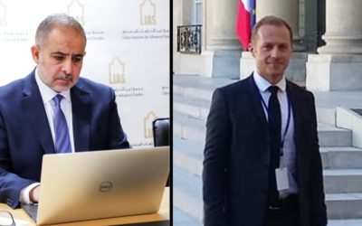 Aref Nayed virtually meets Special Envoy of France Paul Soler