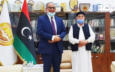 Dr. Aref Nayed Meets Chancellor Aguila Saleh on December Elections