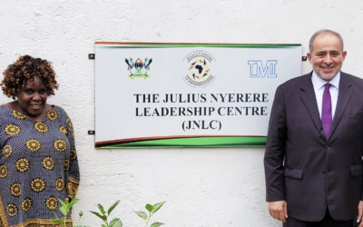 Dr. Aref Nayed, Chairman of Ihya Libya, visited in Kampala, Uganda, the Julius Nyerere Leadership Centre (JNLC)