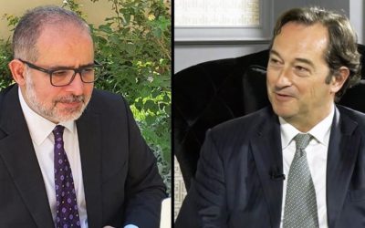 Aref Nayed, Chairman of Ihya Libya, held a virtual meeting today with the outgoing UK Ambassador Nicholas Hopton